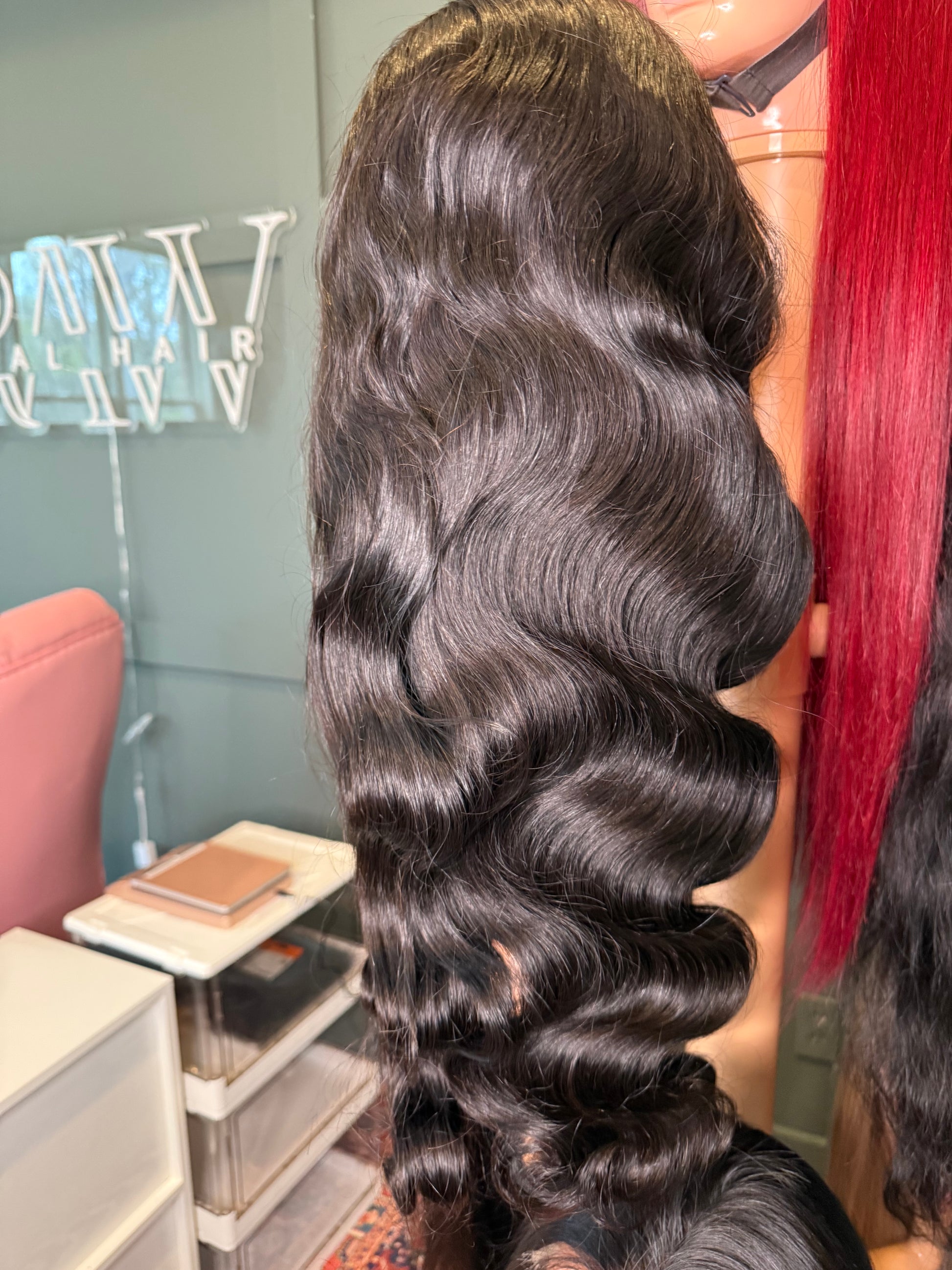 Cambodian body wave wig 