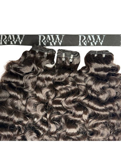 Raw Burmese Curly Hair Bundles