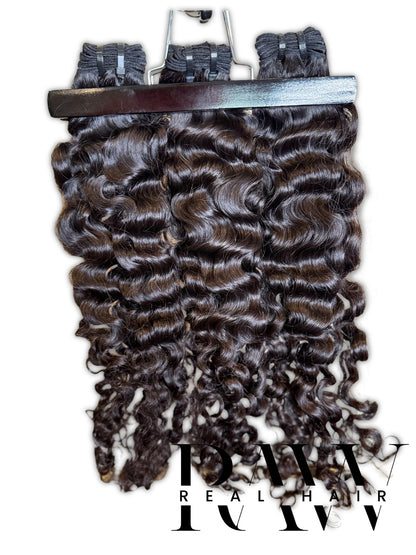 Raw Burmese Curly Hair Bundles