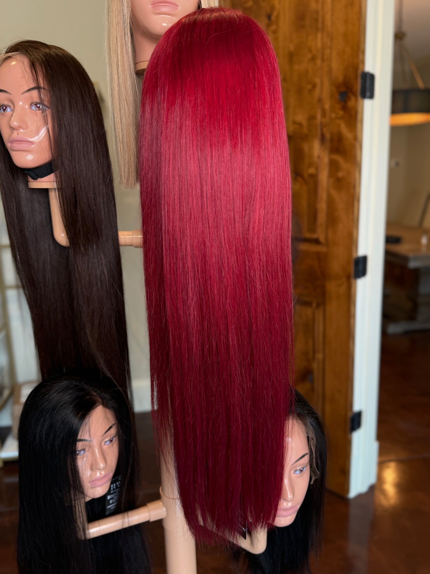 cambodian straight wig burgundy