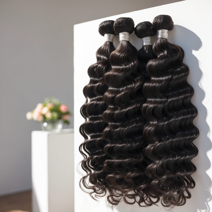 raw burmese curly bundles