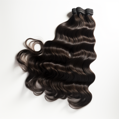 raw natural wavy bundles