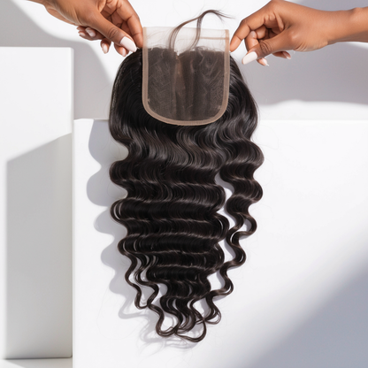 burmese curly closure