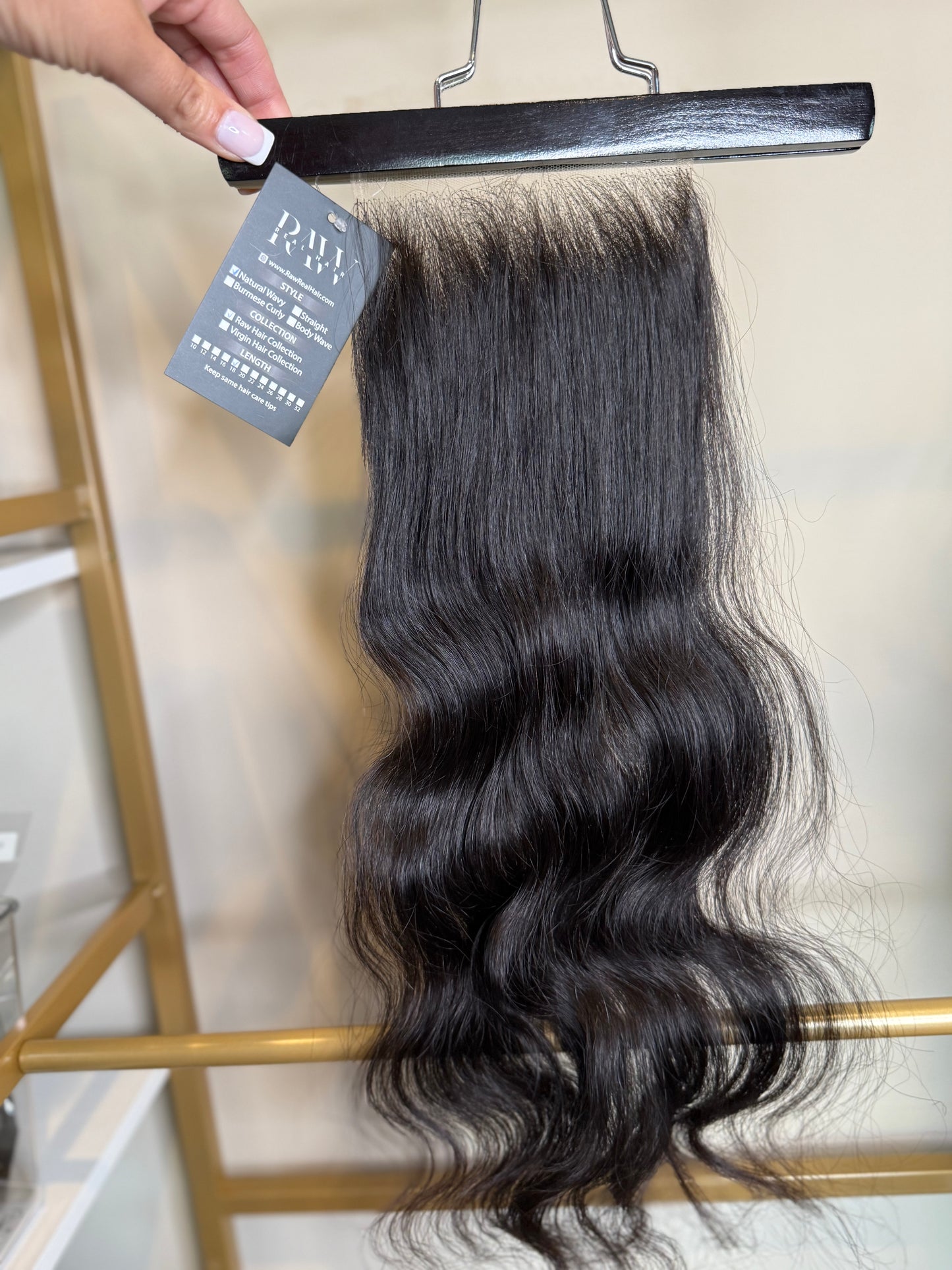 Raw Vietnamese Natural Wavy- 5x5 HD Closure